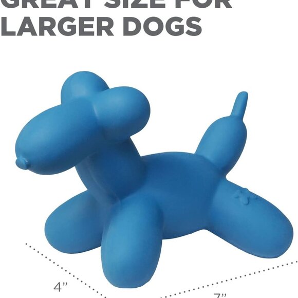 by Charming Pet Latex Rubber Balloon Squeaky Dog Toy, Blue, Large - Picture 6 of 9